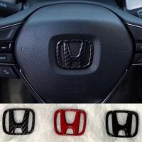 ราคาต่อ 1 ชิ้น โลโก้ฮอนด้าติดพวงมาลัย แบบครอบทับ ขนาด 5 * 4 cm honda steeringwheel logo cover for civic jazz city accord