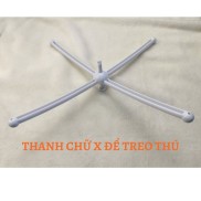 RẺ ĐẸP NHẤT SHOPEE Thanh chữ X, thanh chữ thập treo nôi cho bé màu trắng