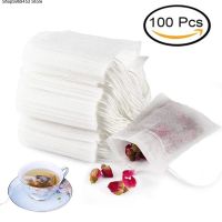 50 100Pcs/set Disposable Tea Bags Empty Scented Tea Bag Heat Seal Filter Paper for Herb Loose Tea