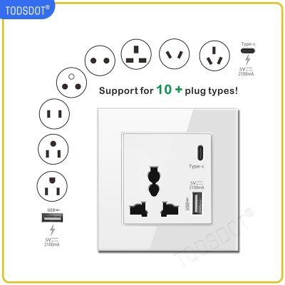 【NEW Popular89】 Combination13A ฟรี ElectricalMulti Frame USB Type C 2.1AChargerUSB-C Outlet สำหรับ iPhone Smar