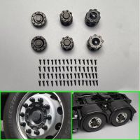 ฝาปิดดุมล้อ Tamiya 1/14 Hubcaps M4 Lock Nut Cover Spindle Head for 1/14 Tamiya RC Truck Trailer