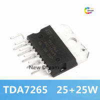 TDA7265 2ชิ้นแบบออริจินัลใหม่ชิปพาวเวอร์แอมป์ออดิโอสองช่อง Ic-11 25W + 25W A7265