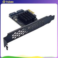 FoZueo PCI E SATA การ์ดขยายการ์ด PCI Express การ์ดไรเซอร์การ์ดพรีเมี่ยม