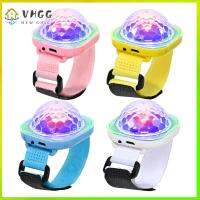 VHGG Mini Colorful Sound Control Ambient Lamp LED Stage Light Sound Activated Wearable Watch Light Watch Chargeable