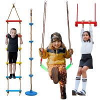 New Horizontal Bar Rings Sport Set Swing Climbing Rope Sports Toy Children Fitness Entertainment Game Kids Arm Exercise Gifts