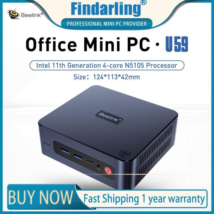 Beelink U59 Pro Intel 11th N5105 Mini PC Windows 11 DDR4 16GB 1TB SSD WiFi6  BT4.0 1000M LAN Mini Computer Desktop Game Computer Lazada PH