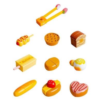 Pretend Play Food Cutting Bread Pretend Play Food Toys Set Kitchen Cutting Bread and Cake Toys Gift for Boys Girls intensely