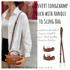 Bag Strap for Longchamp Mini Bag Modified Strap Rope Free Punching 100cm  Shoulder Strap (Color : Dark Green, Size : 100CM)