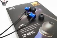 radius HP-NEH31K หูฟัง in-ears เสียงดี เบสหนักแน่น มาพร้อมจุกหูฟังอัพเกรด วัสดุทนทาน ตัวสายไม่พันกัน ประกันศูนย์ไทย 1 ปีเต็ม