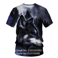 2023 newCool Fashion Animal Wolf 3d T Shirt 2022 Newest Casual MenWomen Short Sleeve Round Neck T-shirt