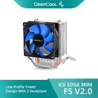 DeepCool เครื่องทำความเย็น CPU V2.0ขอบน้ำแข็งขนาดเล็กพร้อม80มม. หม้อน้ำท่อร้อน CPU พัดลมคอมพิวเตอร์สำหรับ LGA1200/1151/1150/1155/AM4 Fsiuong