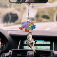 【jw】♙  Balançando Carro Balão Pingente Espelho Retrovisor Automóvel Cabide Colorido Decoração Pendurada Acessórios Interiores