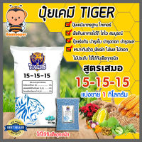 ปุ๋ยเคมี 15-15-15 TIGER บรรจุ 1 กิโลกรัม ปุ๋ยบำรุงทุกส่วน บำรุงต้น บำรุงใบ ดอก ผล พืชกินอาหารได้ดี พืชเจริญเติบโตได้ดี