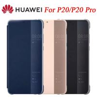 Smart View Case For Huawei P20/P20 Pro Auto Sleep Wake Up Flip Cover Slim Leather Phone Case For Huawei P20 Fundas Capa