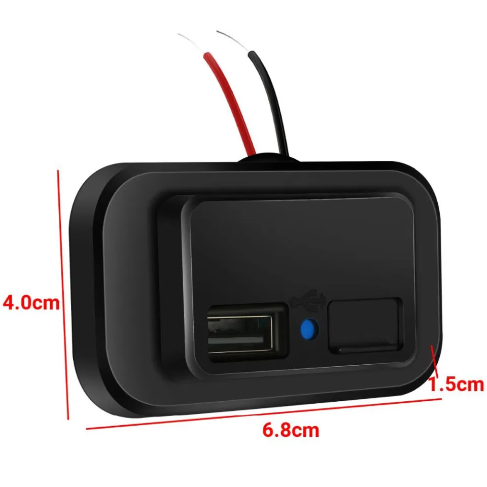 BEAZHAN Boat Car RV for Motorcycle Dual USB Port Adapter Universal Interior Parts  Outlet Interior Accessories Charging Outlet Car Accessories Car Charger Socket  Power Adapter