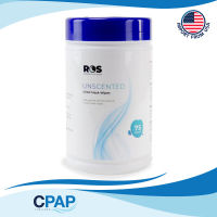 CPAP Mask Wipes 1 กระปุก บรรจุ 75 ชิ้น - แผ่นมาส์กเช็ดทำความสะอาดหน้ากาก CPAP Republic of Sleep (ROS) CPAP Mask Wipes 75 count