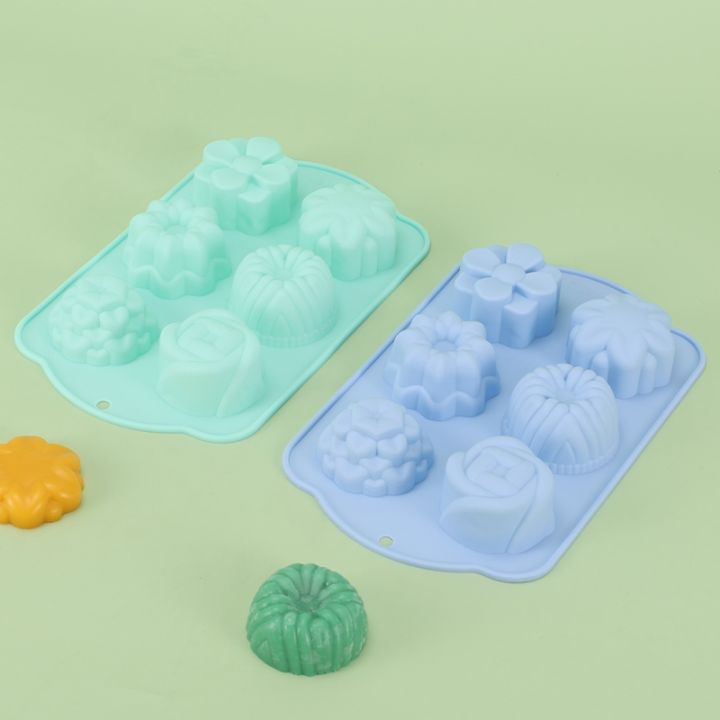 silicone-6-holes-mix-style-flower-rose-cake-ice-cream-chocolate-mold-soap-3d-cupcake-bakeware-baking-dish-cake-pan-muffin-mould