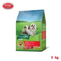 ? { ส่งฟรี } ? Dognjoy Complete Adult Small Breed Beef&amp;Chicken Liver 3 kg  บริการเก็บเงินปลายทาง