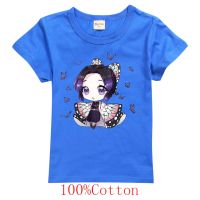 Ready Stock Kids Clothing Demon Slayer T-shirts for Boys Girls Kids Tops Cotton T-shirt Short Sleeves Children Summer Tees