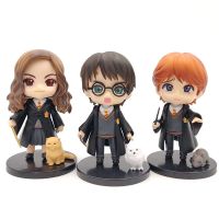 3 ชิ้น/เซ็ต harry potter แฮรี่พอตเตอร์ โมเดล อนิเมะ พีวีซี เวอร์ชั่น Q เครื่องประดับของขวัญ ตกแต่งมินิ ของเล่นหุ่น โมเดลของเล่น หนังแฮรี่ พอตเตอร์ หุ่นจำลองแฮรี่ พอตเตอร์ เฮอร์ไมโอนี่ รอน เฮดวิก