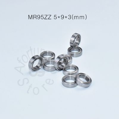 MR95ZZ 5*9*3 (มม.) แบริ่ง10ชิ้น ABEC-5โลหะปิดผนึกขนาดเล็ก MR95แบริ่งเหล็กชุบโครเมี่ยม MR95ZZ และซีล