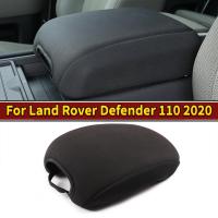 สำหรับ Land Rover Defender 110 130 2020รถจัดแต่งทรงผมฟองน้ำผ้าสีดำที่นั่งศูนย์ที่เท้าแขนกล่องฝาครอบป้องกันอุปกรณ์เสริมในรถยนต์