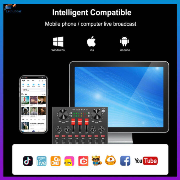 ชุดการ์ดเสียงที่รองรับ-bluetooth-ของ-metal-shell-professional-live-streaming-mobile-computer-recording-mixer