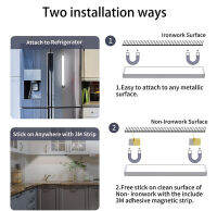 203050ซม. Induction ภายใต้ตู้ Motion Sensor Closet Night โคมไฟแบตเตอรี่ Powered Magnetic Strip Light สำหรับห้องครัวตู้เสื้อผ้า