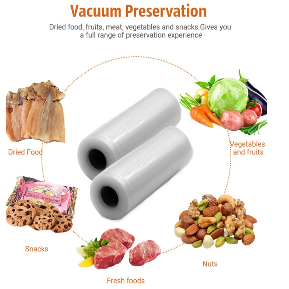 500cm/Roll Food Vacuum Sealer Bag for Vacuum Sealer Meat Vegetable