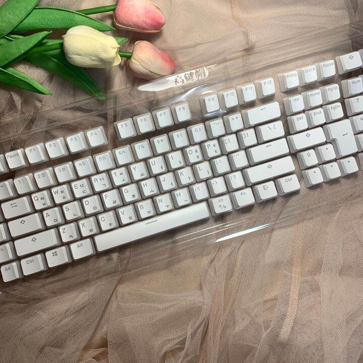 Hangul Keycap Korean Layout Keycap Pudding Keycaps Set PBT OEM Profile