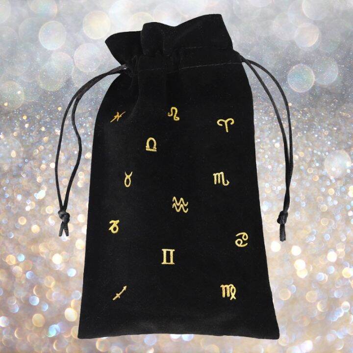 constellation-oracle-card-storage-bag-drawstring-jewelry-pouch-soft-flannel-playing-cards-dice-bag-for-witch-divination