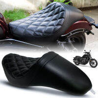 เบาะยาวตอนเดียว ลายข้าวหลามตัด+ลายเรียบ สีดำ REPLACEMENT SEAT FOR HONDA REBEL CMX 1100 ปี2021-2022