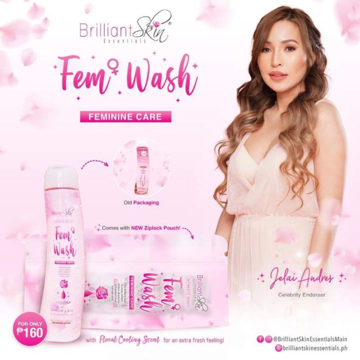 Brilliant Skin Fem Wash Feminine Care with Floral Cooling Scent 100ml