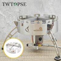 TWTOPSE กระจกหน้าสำหรับเตาตั้งแคมป์สแตนเลสสตีลเตา BRS 11 99,ตัวยึดไทเทเนียมสำหรับเมเปิลไฟไฟป่า2เตารีโมทแก๊ส
