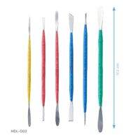 MDL-003 ชุดเครื่องมือโลหะตกแต่งด้ามสี (6ชิ้น) / Metal Decorating Tool w/ color handle Set (6pcs)