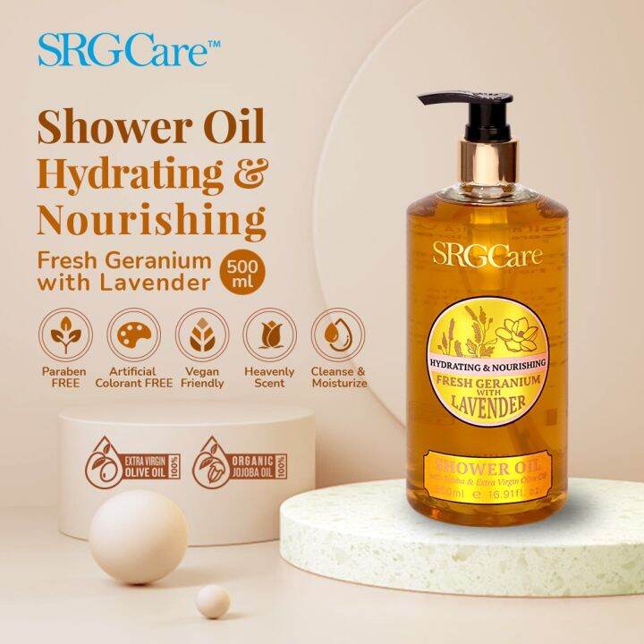 SRGCare Luxurious Hydrating Nourishing Body Shower Oil (Good for dry