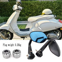 สำหรับ Vespa Spring Sprint 150 GTS300 GTV300อะลูมิเนียมอัลลอย CNC Retrofit กระจกมองหลังกระจกมือถ่วงน้ำหนัก