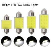 100ชิ้นขายส่งพู่ห้อย C10W 31363941มิลลิเมตรซัง * 12SMD ภายในรถไฟ Led อัตโนมัติโดมโคมไฟอ่านไดโอดหลอดไฟ12โวลต์สีขาว