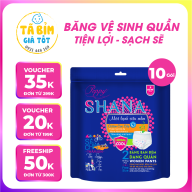 Combo 10 gói BVS quần cao cấp SHANA mặt bông siêu thấm hút, dùng ban đêm thumbnail