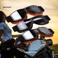 【hot sale】❈ D03 Ptcr Unisex Vintage Motorcycle Motorbike Windproof Dustproof Pilot Goggles for Harley