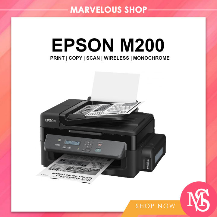Epson M200 Mono All In One Ink Tank Printer Lazada Ph 5881