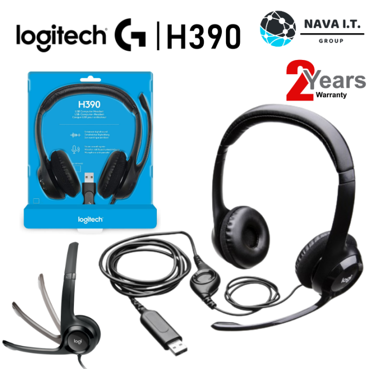 LOGITECH H390 USB COMPUTER HEADSET รับประกัน 2 ปี Lazada.co.th
