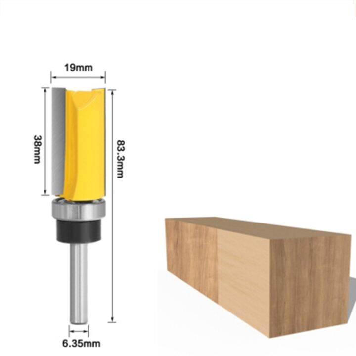 1pc-1-4-นิ้ว-shank-flush-trim-router-bit-pattern-bit-top-bottom-bearing-1-2-blade-template-เครื่องตัดมิลลิ่งไม้