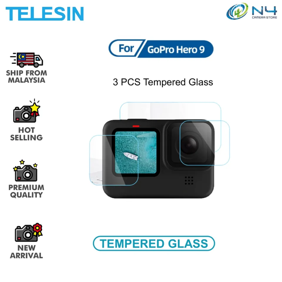 TELESIN Tempered Glass Film Protectors for GoPro HERO9/10/11 HERO10 Screen GP-FLM-901