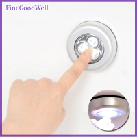 FineGoodWell 3 Led แผ่นหรี่แสงแบบพกพาไฟกลางคืนไฟตู้แบตเตอรี่สำรองไฟฟ้าไร้สาย