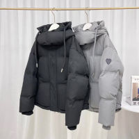 2023 High-quality cold-proof autumn and winter down jacket couple outfit plus velvet love hooded jacket for men and women