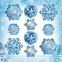 Snowflake Foil Frozen Birthday Party Winter Theme Balloons Christmas Supplies Decorations