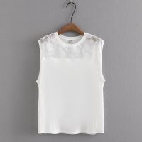 【มีไซส์ใหญ่】Plus Size Womens Sleeveless Summer White Black Camisoles Casual Slim Female Tops