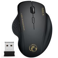 Wireless Mouse Ergonomic Computer Mouse PC Optical Mause with USB Receiver 6 buttons 2.4Ghz Wireless Mice 1600 DPI For Laptop Basic Mice