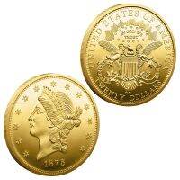 【CC】✗❈  US Statue of Liberty Souvenirs and Gifts Gold Plated Coin The Bald Coins Commemorative